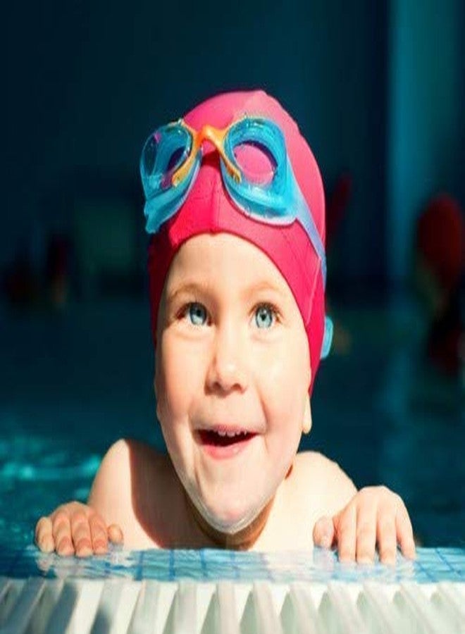 غلان مجموعة ملحقات حمام السباحة للأطفال من جلان، قابلة للنفخ، مناسبة لفصل الصيف، ملحقات حمام السباحة الشاطئية، ألعاب مائية ممتعة للكبار (نظارات سباحة وقبعة) - Image 3